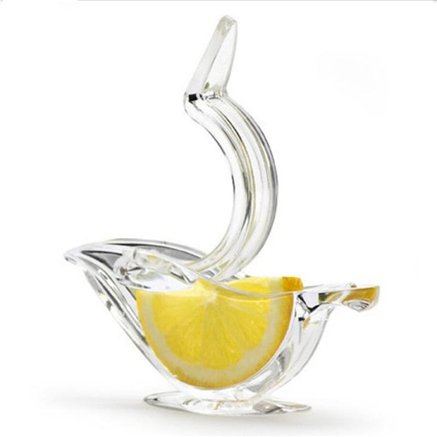 Manual Lemon Juicer Transparent Acrylic Elegance Bird Shape Lemon Slice Squeezer Kitchen Tools Gadgets