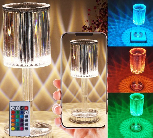 New Crystal Table Lamp Hotel Decoration Diamond Romantic Warm Led For Home Decor Romantic Gift Night Light